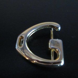 Vintage GUCCI GoldTone Single G Belt Buckle